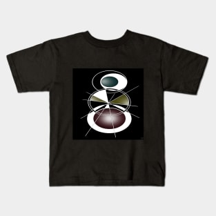Warped Moon Cycle Kids T-Shirt